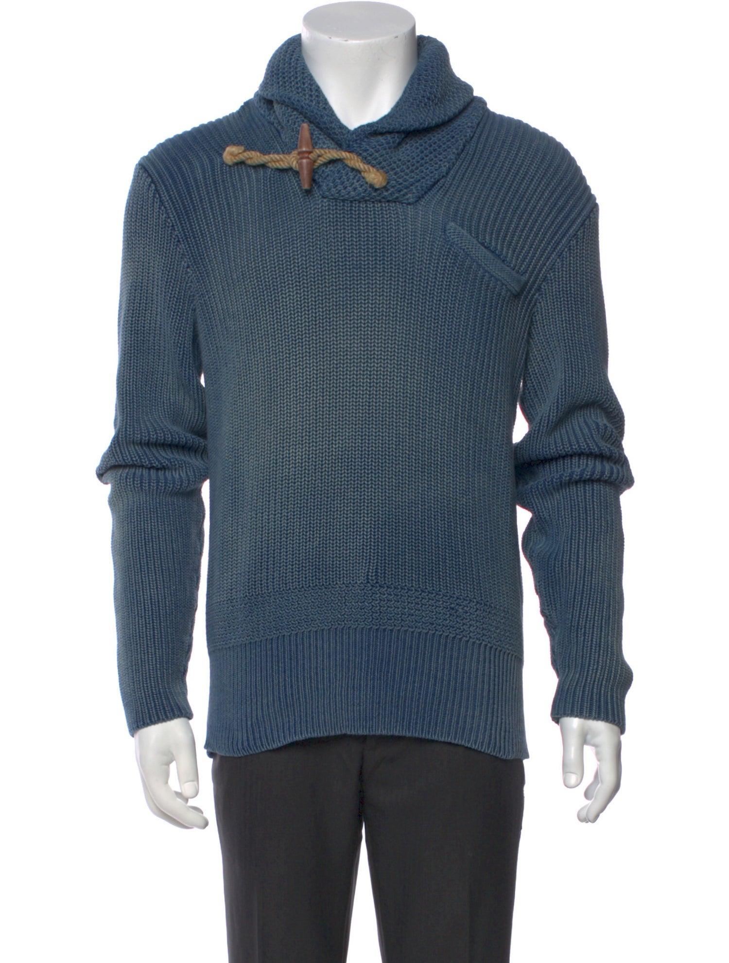 Ralph Lauren Striped Mock Neck Polo Sweater